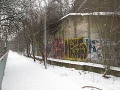 path along Rokytka near Čuprova Street and Pivovarnická Street in Prague