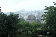 intense rain in Liben, Prague