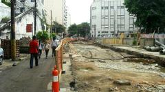 Valongo Wharf ruins in Rio de Janeiro