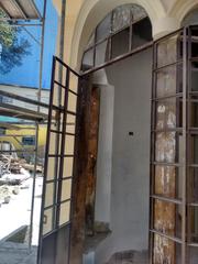 entrance of Castelinho da Rua Apa under restoration