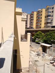 back balcony view of Castelinho da Rua Apa in restoration