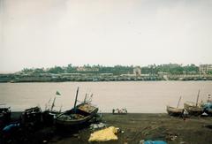 Daman Ganga River and Nani Daman Fort