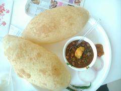 North Indian brunch chhole bhature