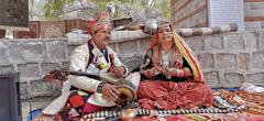 Musicians from Himachal Pradesh in traditional attire