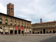 Palazzo del Podestà and Palazzo dei Banchi in Piazza Maggiore, Bologna