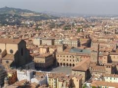 Bologna cityscape view from the Asinelli Tower