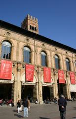 Palazzo del Podestà facade in Piazza Maggiore, Bologna