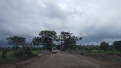 Aurangabad city road with vehicles and buildings