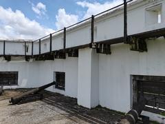 Cannons within Fort Margherita compound