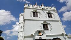 Front view of Fort Margherita in Malaysia