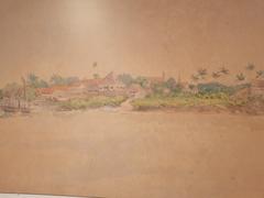 Painting of Kuching Fort in 1863