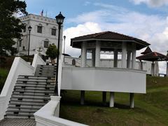 Staircase towards Fort Margherita in Sarawak, Malaysia