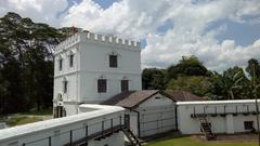 View from inside Fort Margherita in Malaysia