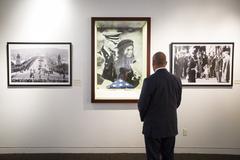 Governor Patrick exploring artifacts at JFK Library before Israeli Independence Day celebration