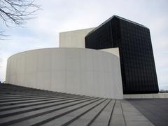 Rear view of JFK Library