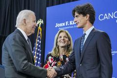 President Joe Biden with Ambassador Caroline Kennedy and John Jack Schlossberg