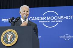 President Joe Biden delivers remarks on the Cancer Moonshot at the John F. Kennedy Presidential Library and Museum