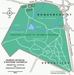 Arboretum de Versailles-Chèvreloup map