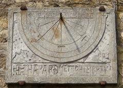 Sundial in Dinand, Bretagne, France