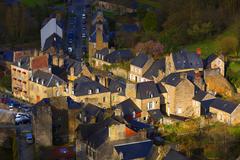 view of the lower part of Dinan, France