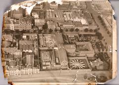 Aerial view of Old Melbourne Gaol in 1922