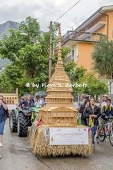 2015 Festa del Grano parade with straw floats in Foglianise, Benevento