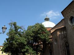 Vicenza cityscape with historical buildings and greenery