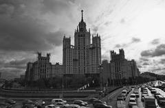 Moscow cityscape with Kremlin and Moskva River