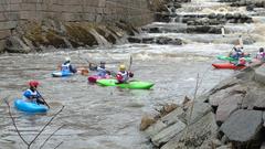 iceBreak 2019 Boatercross competition in Helsinki at Vanhankaupunginkoski