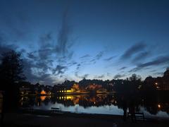 Vantaa river mouth at night