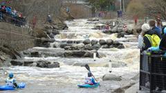 iceBreak 2019 Boatercross competition in Helsinki's Vanhankaupunginkoski