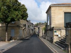 Rue André Lamandé in Blaye, France, with the old courthouse on the right