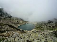 Mountain lake landscape