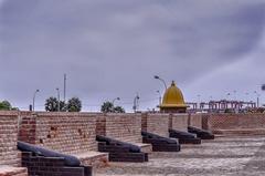 Aerial view of the Fortaleza del Real Felipe in Callao, Peru