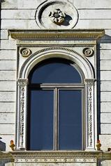 Window frame of Palazzo della Cancelleria in Rome