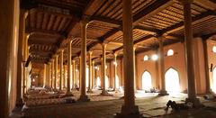 Interior view of Jamia Masjid in Srinagar