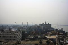 Aerial view of Kolkata