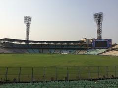 Far view of Eden Gardens cricket stadium