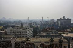 Aerial view of Kolkata