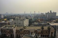 Aerial view of Kolkata