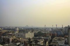 Aerial view of Kolkata