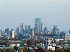 City of London buildings from Parliament Hill