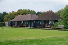 Bowling green pavilion in Parliament Hill Fields