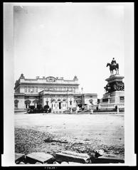 Parliament buildings and statue of the Czar Liberator in Sofia, Bulgaria