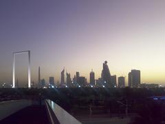 Dubai Frame at night