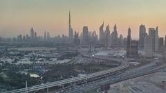 View from Dubai Frame showcasing the city's skyline