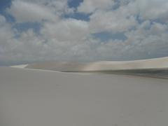 Areia Branca landscape with white sand dunes