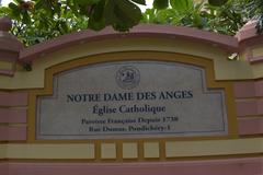 Our Lady of Angels Church, a Greco-Roman structure in White Town, Pondicherry