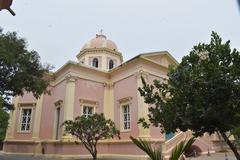 Our Lady of Angels Church, a Greco Roman structure at White Town in Pondicherry