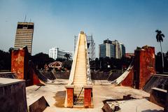 Jantar Mantar in New Delhi showcasing architectural astronomy instruments